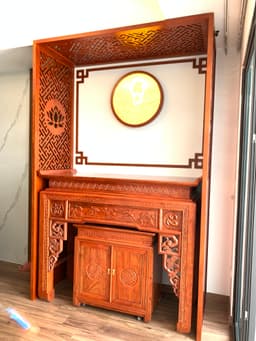 Bàn thờ gỗ hương đá sang trọng , đẳng cấp - 4
