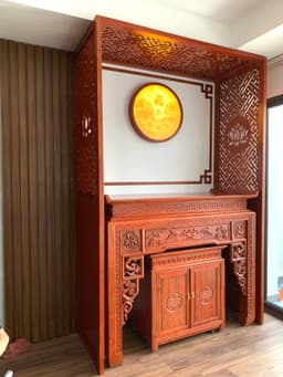 Bàn thờ gỗ hương đá sang trọng , đẳng cấp - 2