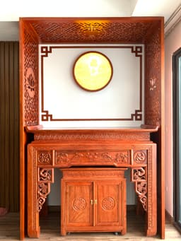 Bàn thờ gỗ hương đá sang trọng , đẳng cấp - 1