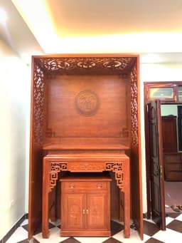 Bàn thờ hương đá hoa sen đẹp - 3