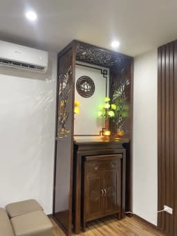 BÀN THỜ GỖ SỒI HIỆN ĐẠI GIÁ TỐT - 2